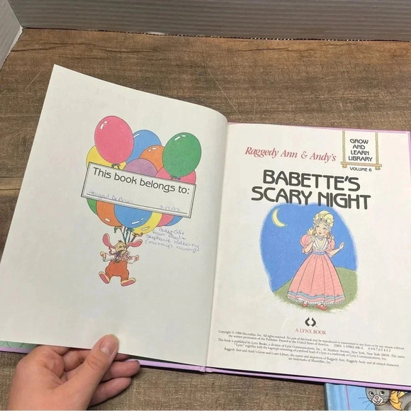 Raggedy Ann & Andy's Grow-and-Learn Library Books (5,6,7) x3 Hardcover 1988 - Picture 8 of 12
